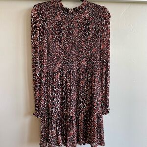 Scoop NYC Animal Print Long Sleeve Dress